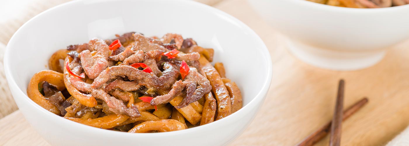 beef and black bean noodles