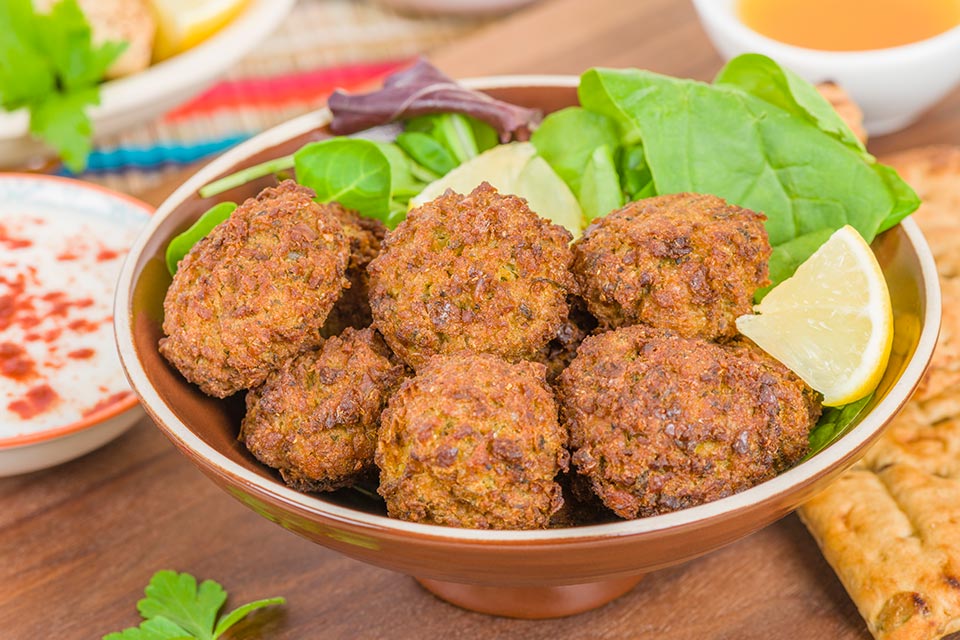 falafel in a bowl