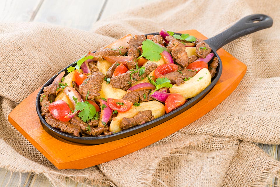 Peruvian beef stir fry