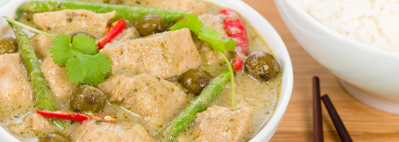 Thai green chicken curry