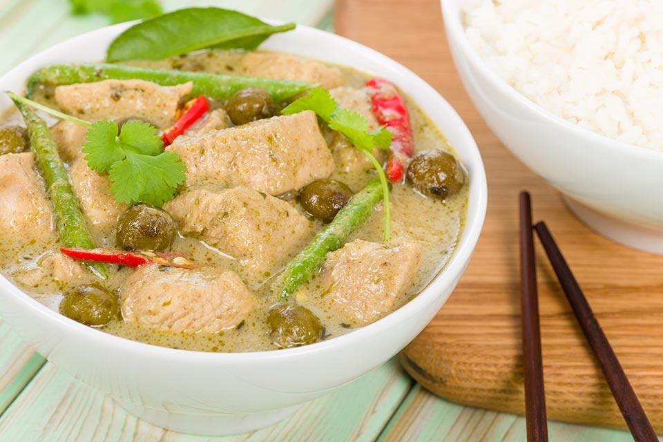 Thai green chicken curry