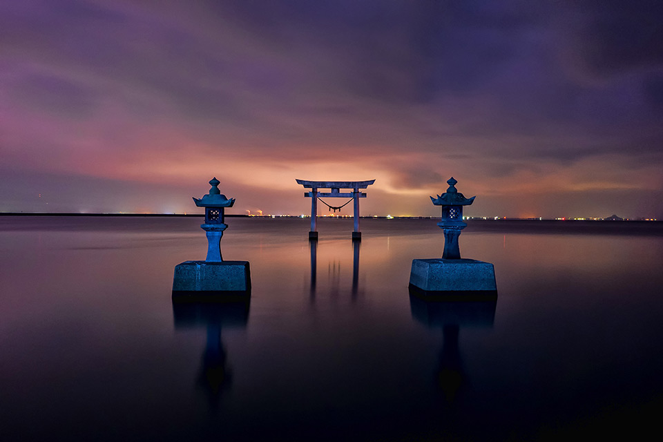 tori gate in sea Japan