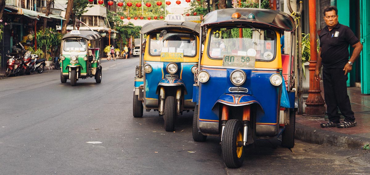 tuk tuks in Bangkok